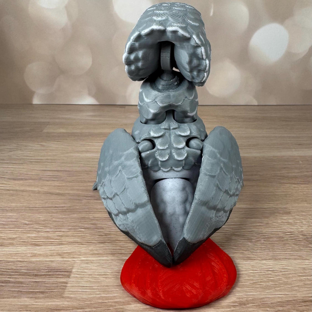 Congo African Grey Parrot, Poseable