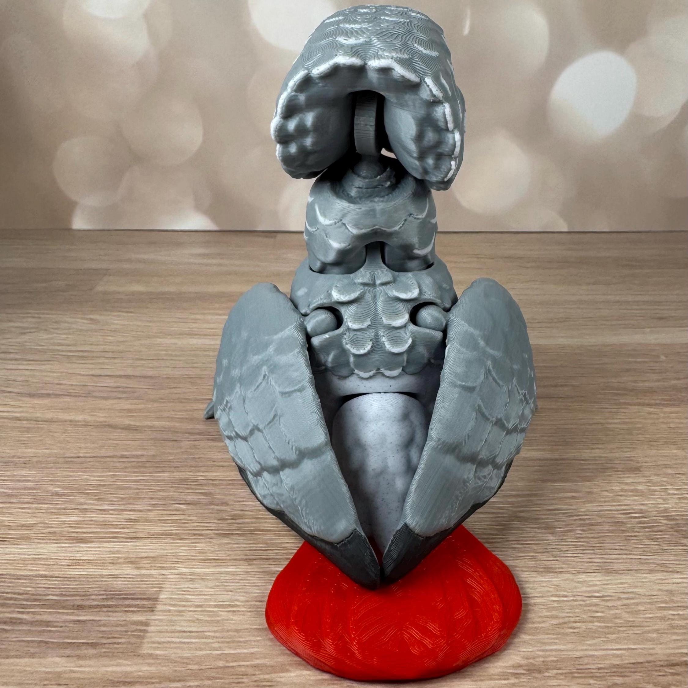 Congo African Grey Parrot, Poseable