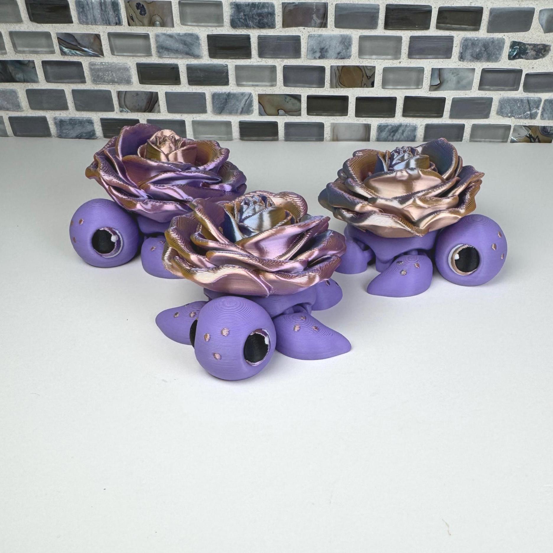 Rose Turtle Fidget Spinner