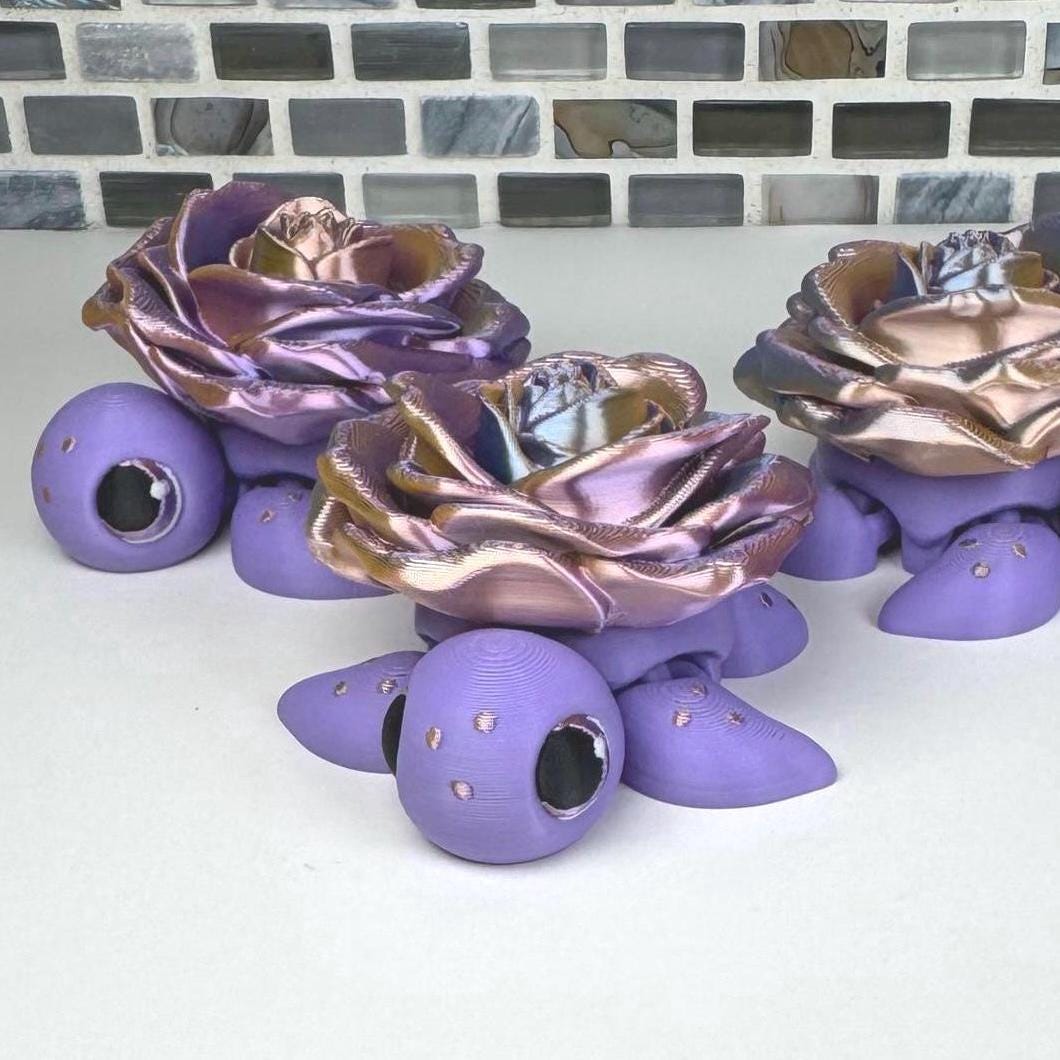 Rose Turtle Fidget Spinner